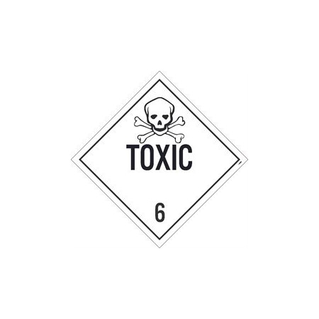 PLACARD, TOXIC 6, 1075X1075,